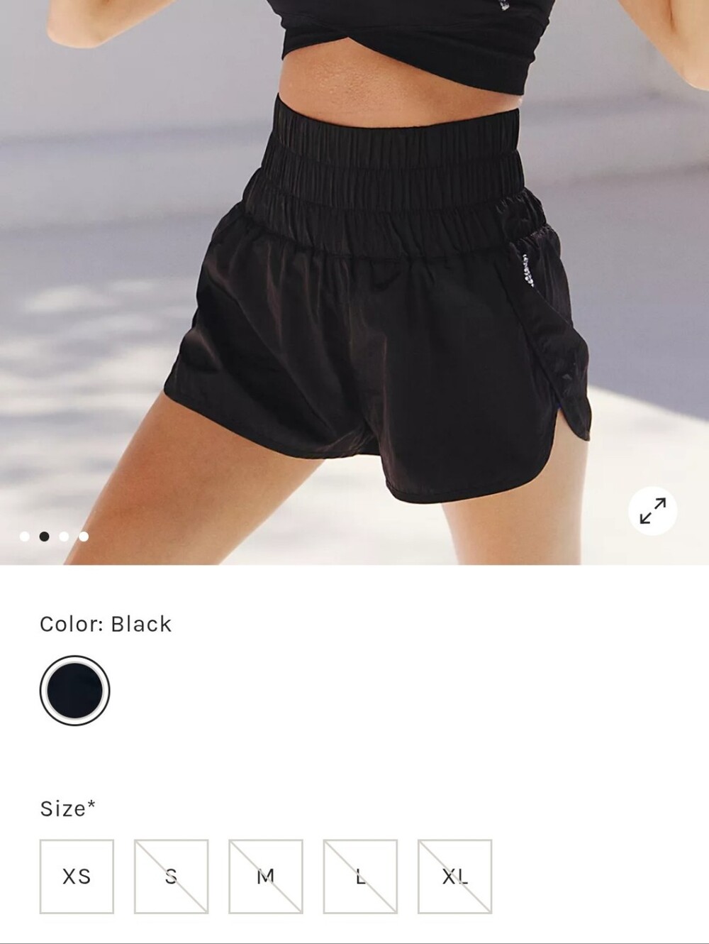 Free People Movement Burgundy Run Shorts, Size Small - Picture 8 of 8